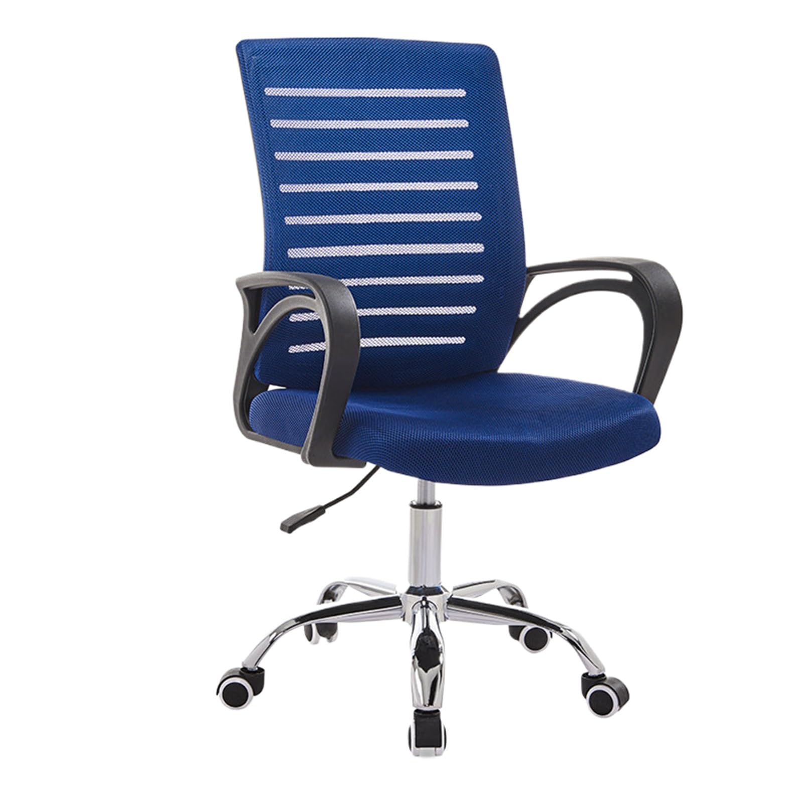 Chaise de bureau ergonomique anti fatigue avec fauteuil pivotant confortable bleu noir