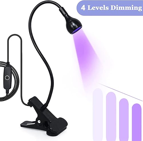 Miniatura 6 de Lámpara de uñas UV de 3 W, manos libres de gel LED secador polaco lámparas de curado giradas con clip fijo para uñas