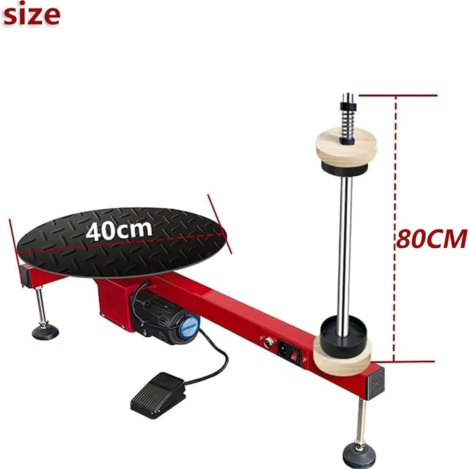 Distributore elettrico di film estensibile per imballaggio pallet - Avvolgitore versatile con piatto girevole diametro 40 cm - Ideale per uso industriale e soluzioni di imballaggio efficienti