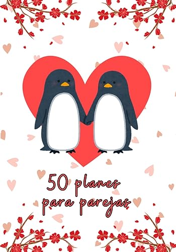 50 planes para parejas: Libro de recuerdos en pareja, retos para pareja, reforzar relación, idea original para regalar a tu pareja. Rosa.