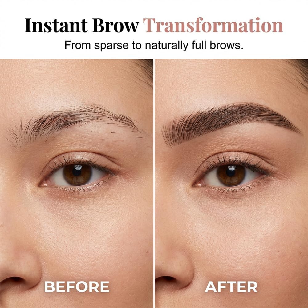 Microblading Eyebrow Pen with 4-Point Tip, Waterproof Natural Brow Makeup