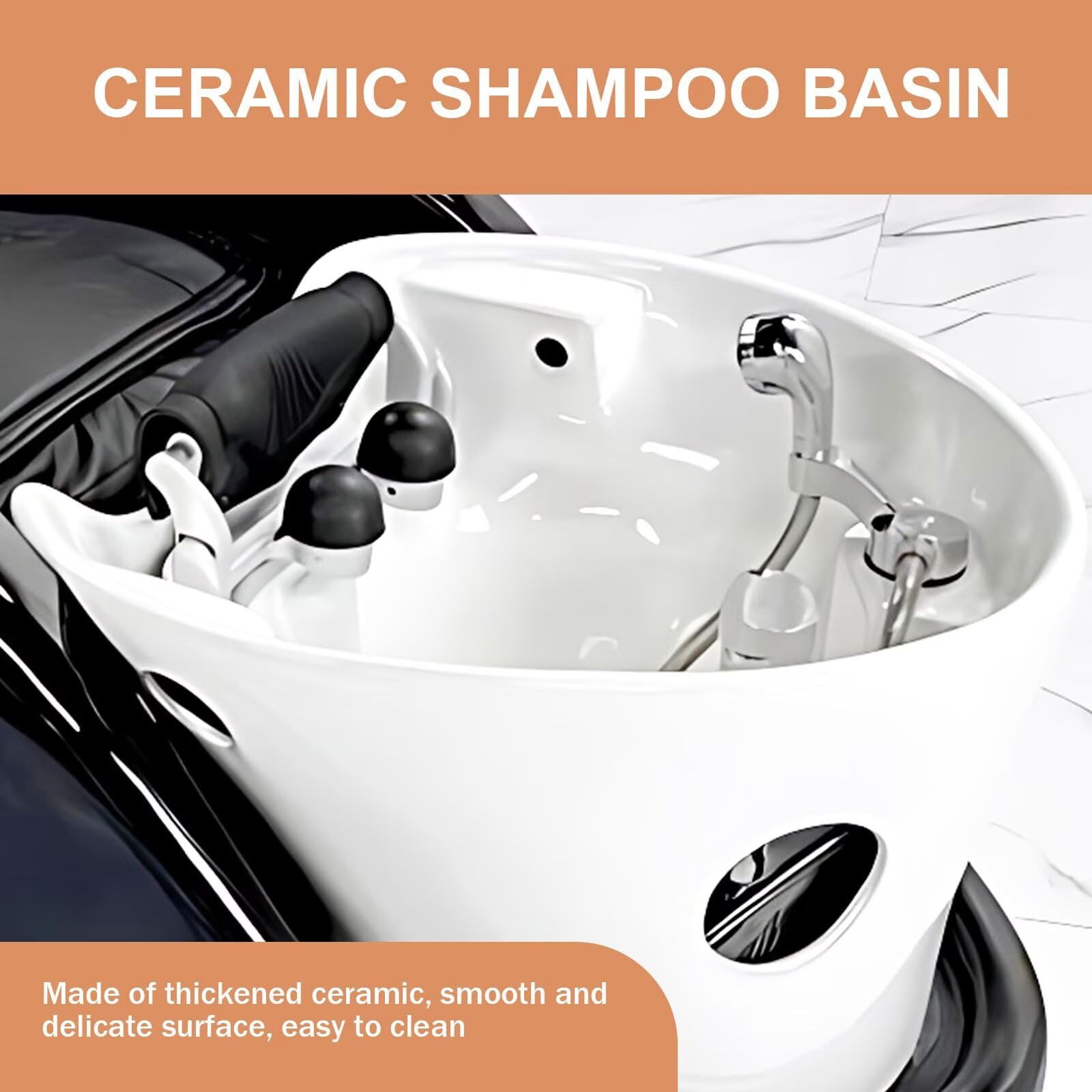 Professionelles Kopf-Spa-Shampoo-Bett – Massageliege mit Intelligenter Ganzkörpermassage, Begasung, Futuristischer, Stimmungsvoller Ambientebeleuchtung, Professionelle Salon-Spa-Ausstattung