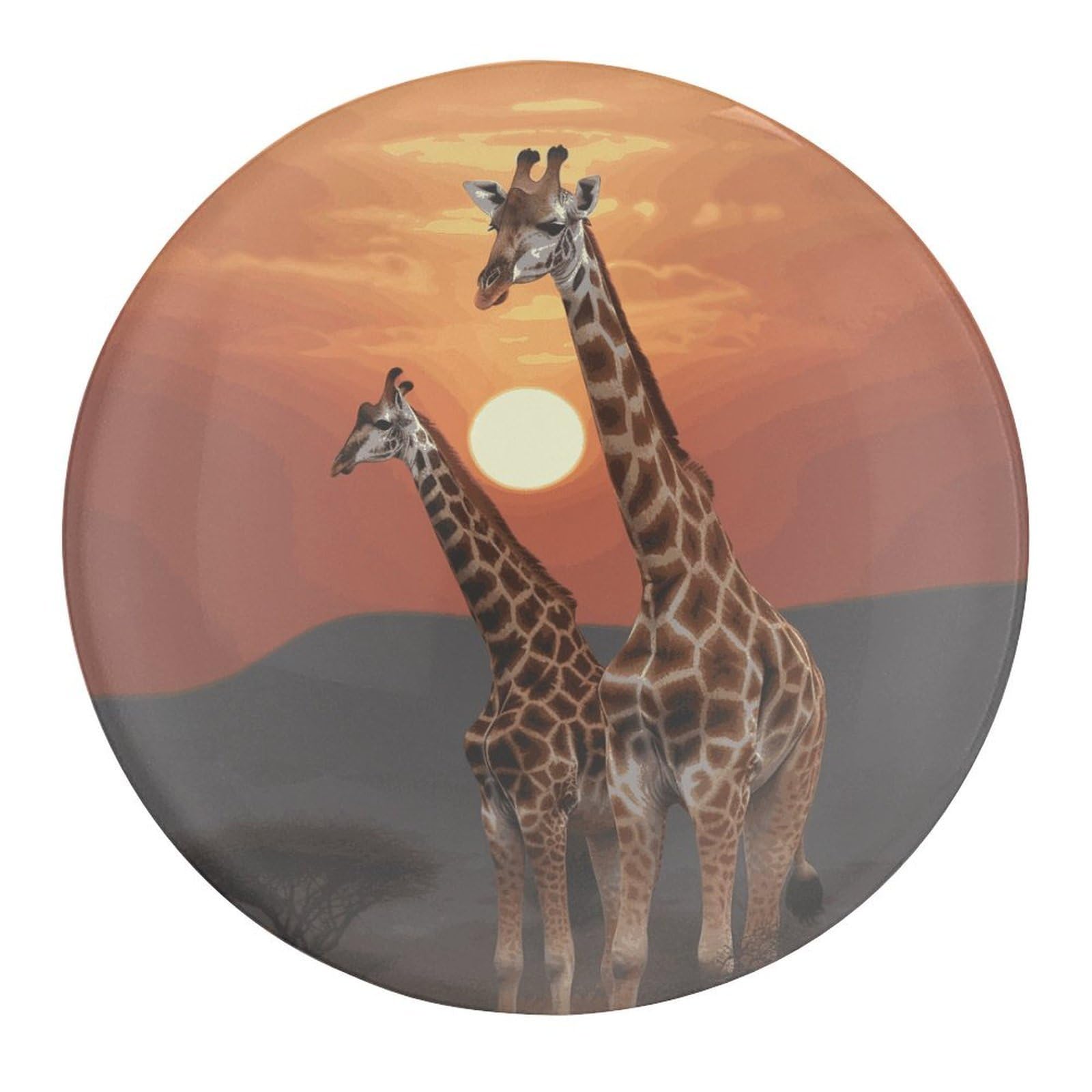 Fekiloot Style-28 Giraffe At Sunset Refrigerator Magnet Fridge Magnet4 Pcs