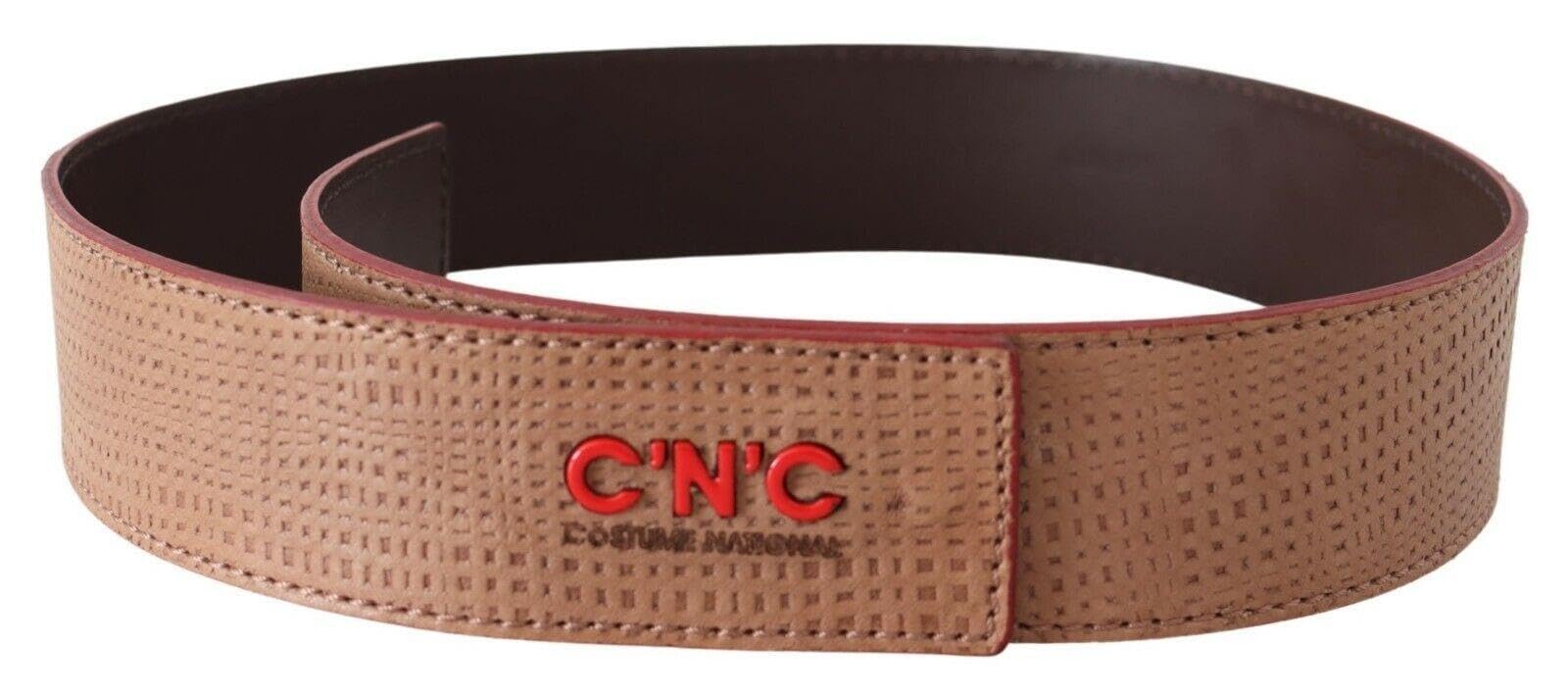 CoSTUME NATIONAL Elegant Beige Leather Fashion Womens Belt