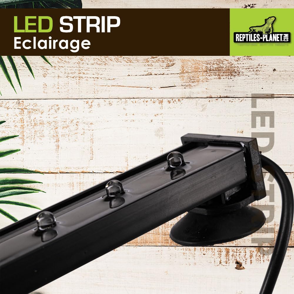 Reptiles Planet - Led Strip - Bandeau Led Multicolore pour Terrarium - 26 X 3 X 2 cm