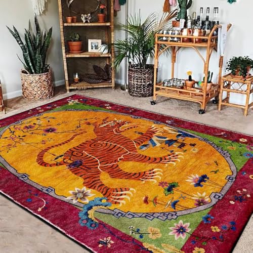 Tapete decorativo rectangular animal 2x3ft miniatura 4
