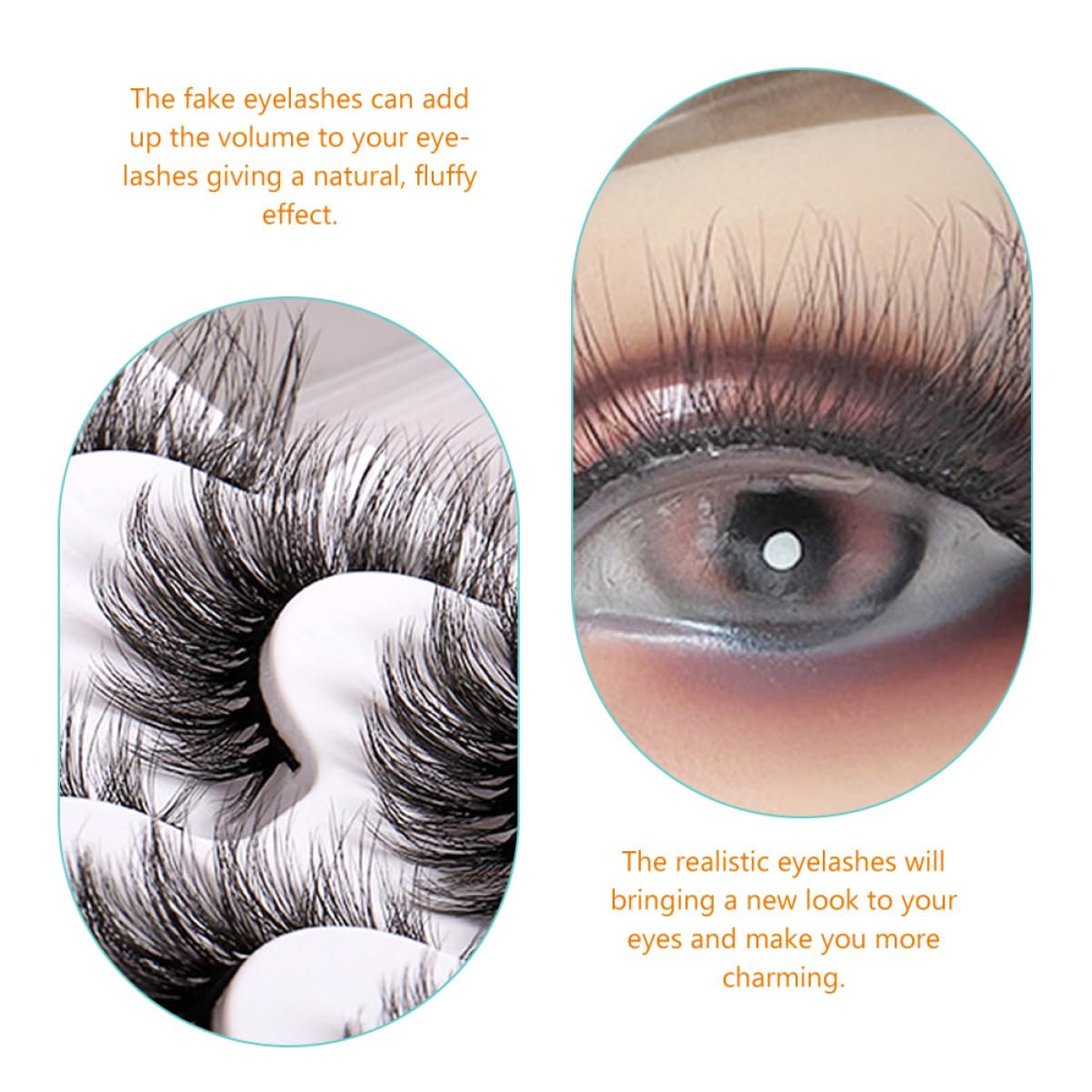 Beaupretty Pestañas Postizas De Efecto Natural Diseño Curly Kit De Maquillaje Para Ocasiones Especiales De Faux Lashes Para Uso Personal y Profesional