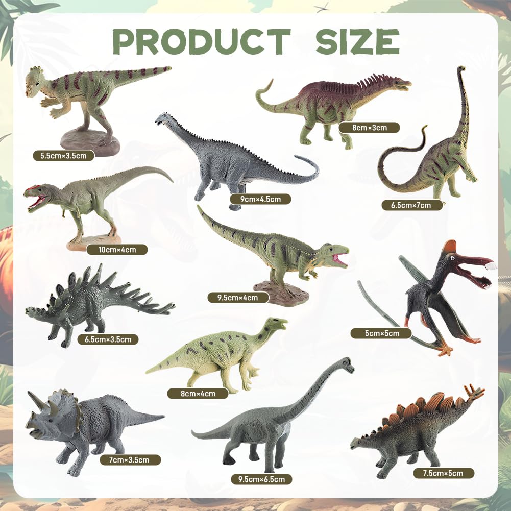 MIFKLMV Dinosaur Toys, 12 Pcs Dinosaurs Figure Set, Dinosaur Figurines Dino Toy Sets - Image 2