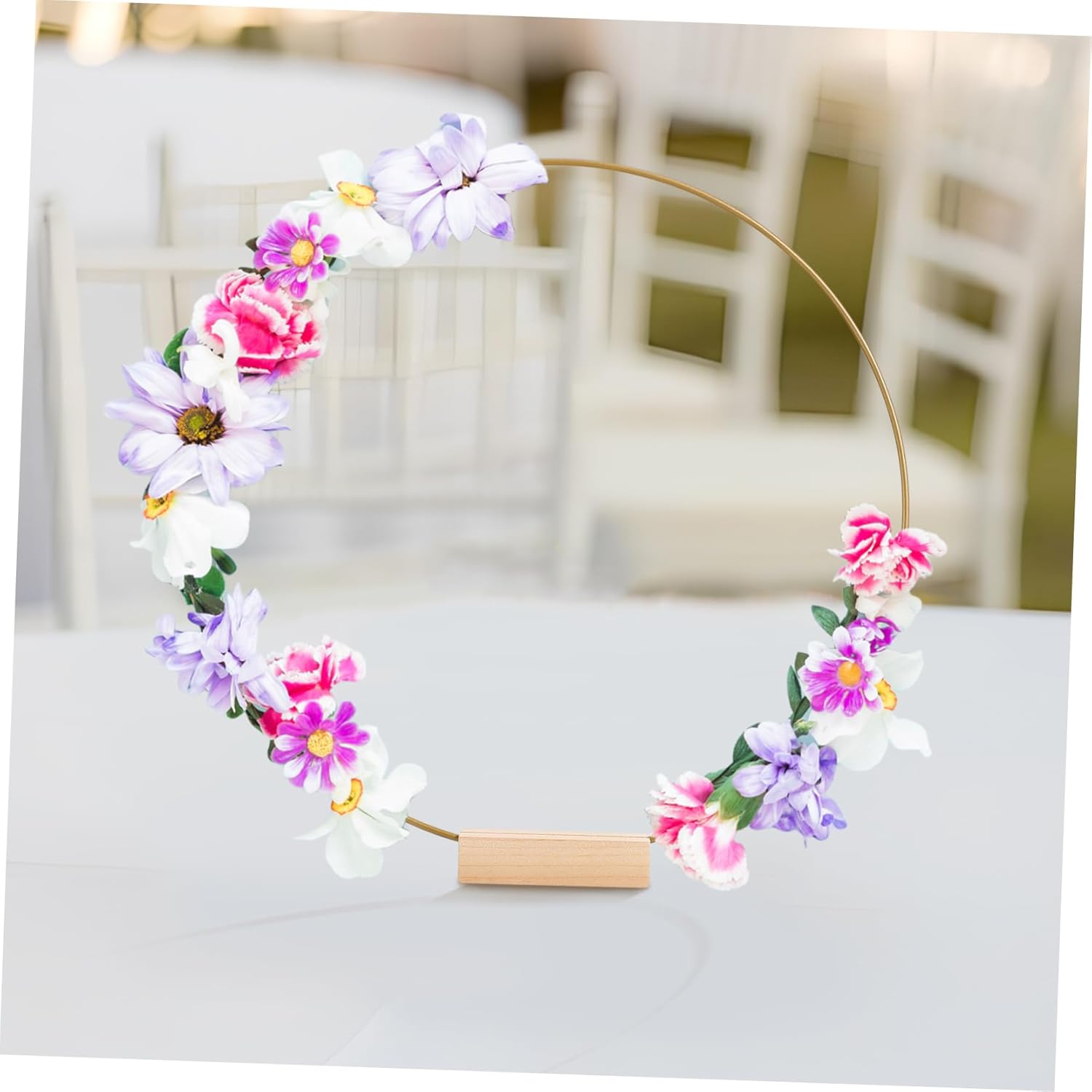 Alipis 10pcs Floral Hoop Craft Hoops Metal Rings for Decorations Table Centerpiece Stand Macrame