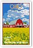 OHIO TRAVEL POSTER postcard set of 20 identical postcards. OH state vintage style travel poster post cards. Made in USA