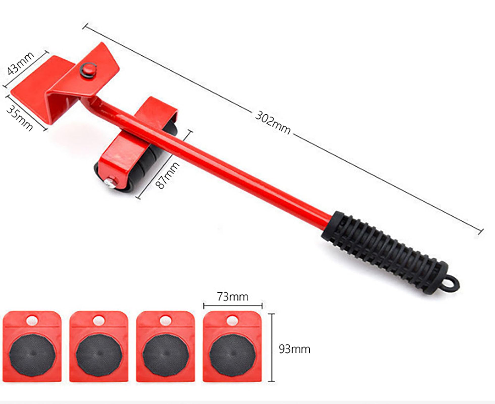Furniture Mover Tool Set - Lift & Move Heavy Items -2