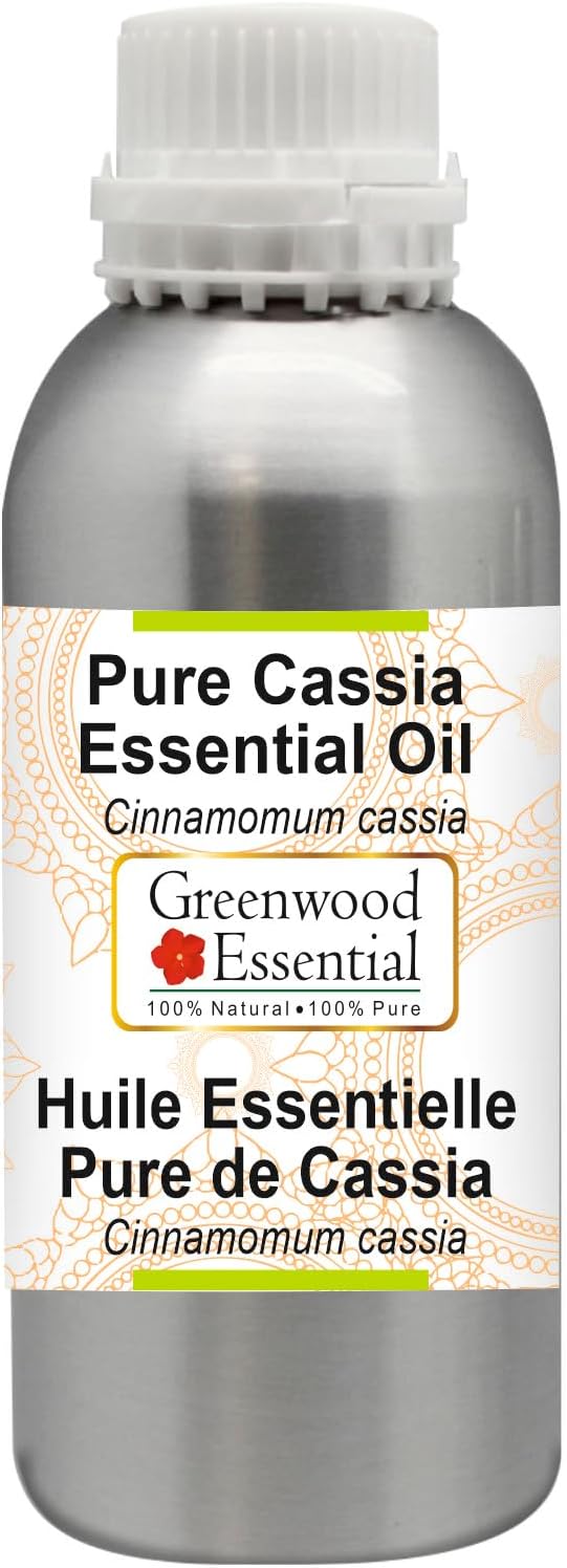 Greenwood Essential Pure Cassia Essential Oil (Cinnamomum Cassia) Steam Distilled 630ml (21.3 oz)