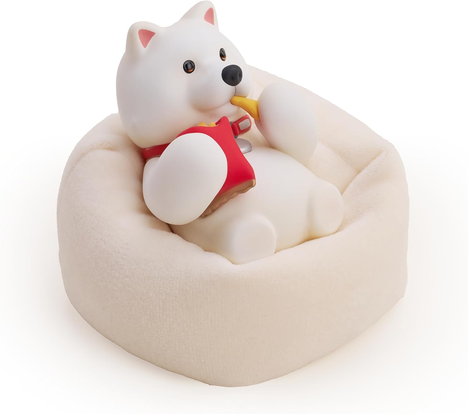 Party Animals Win Series Figures - Snow Action Figure with Detachable Sofa - 3.35in PVC Collectible Figure for Display, Samoyed Figure Gift Ideas for the Holiday, 1PC