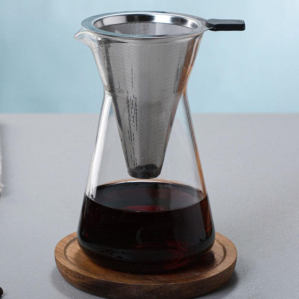 Yajuyi Premium Glass Coffee Maker with Drip Filter System