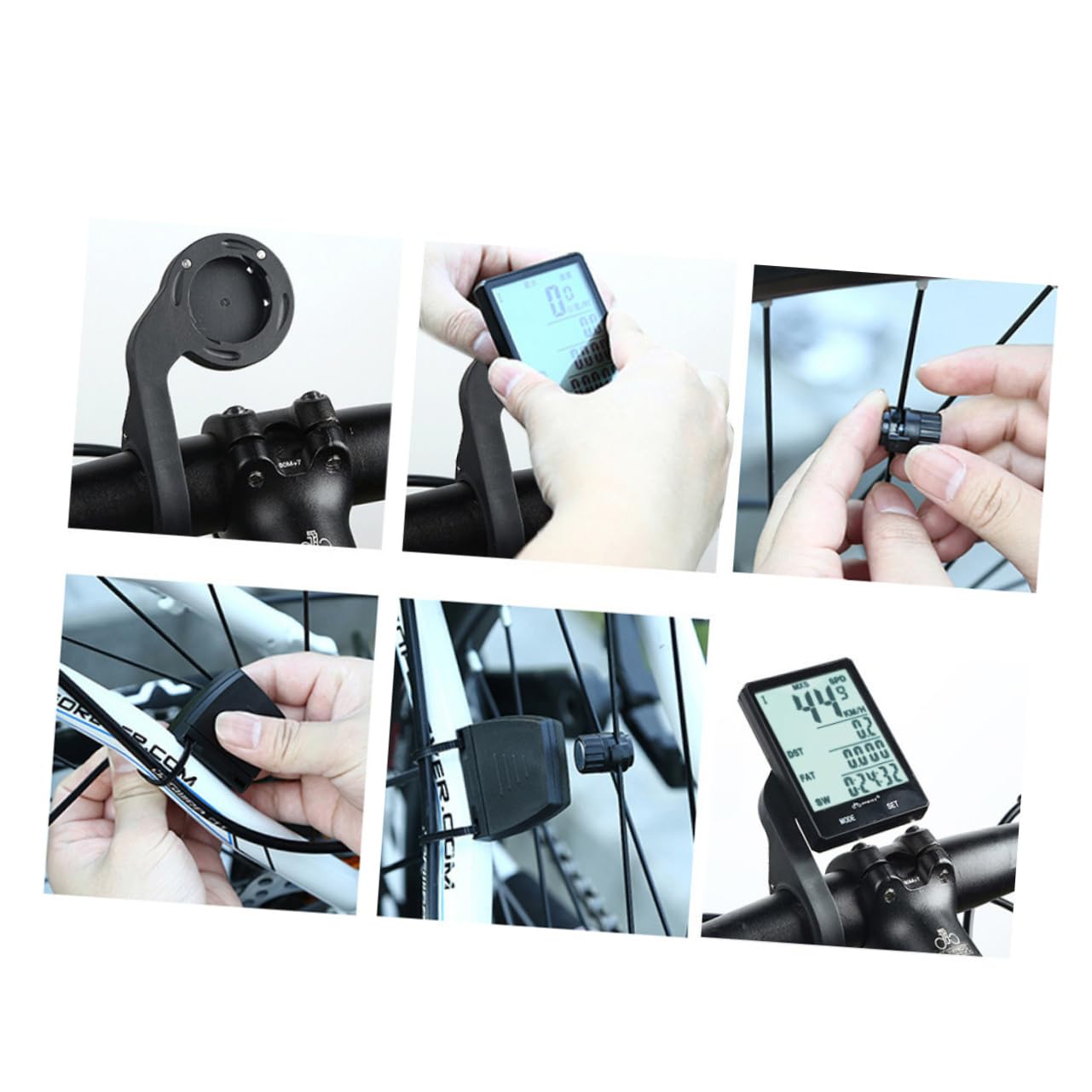 Happyyami Contachilometri Wireless Per Bici Da Montagna Tachimetro Misura Velocità e Design Leggero Display Retroilluminato