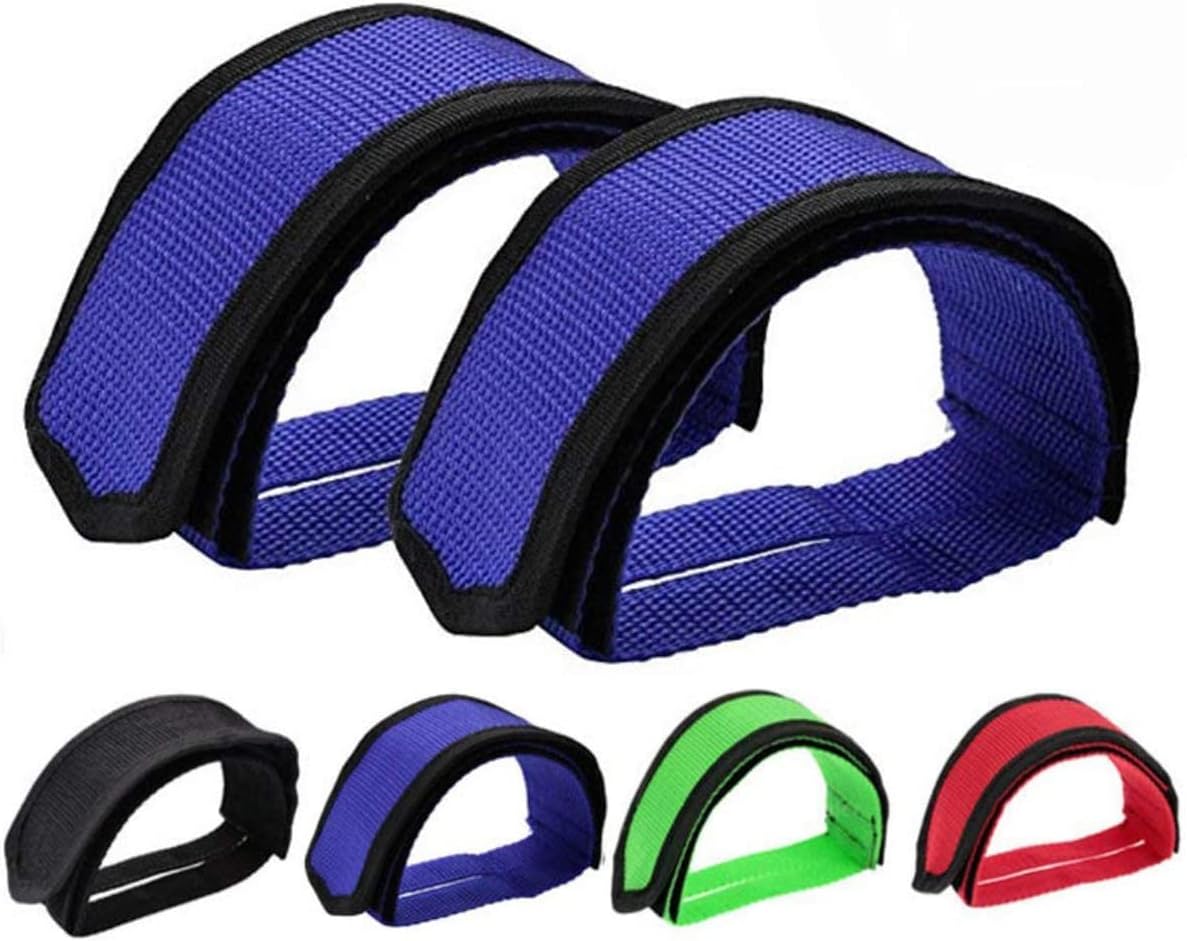 Outgeek1 Pair Bike Pedal Straps Pedal Toe Clips Straps Tape for Fixed Gear Bike