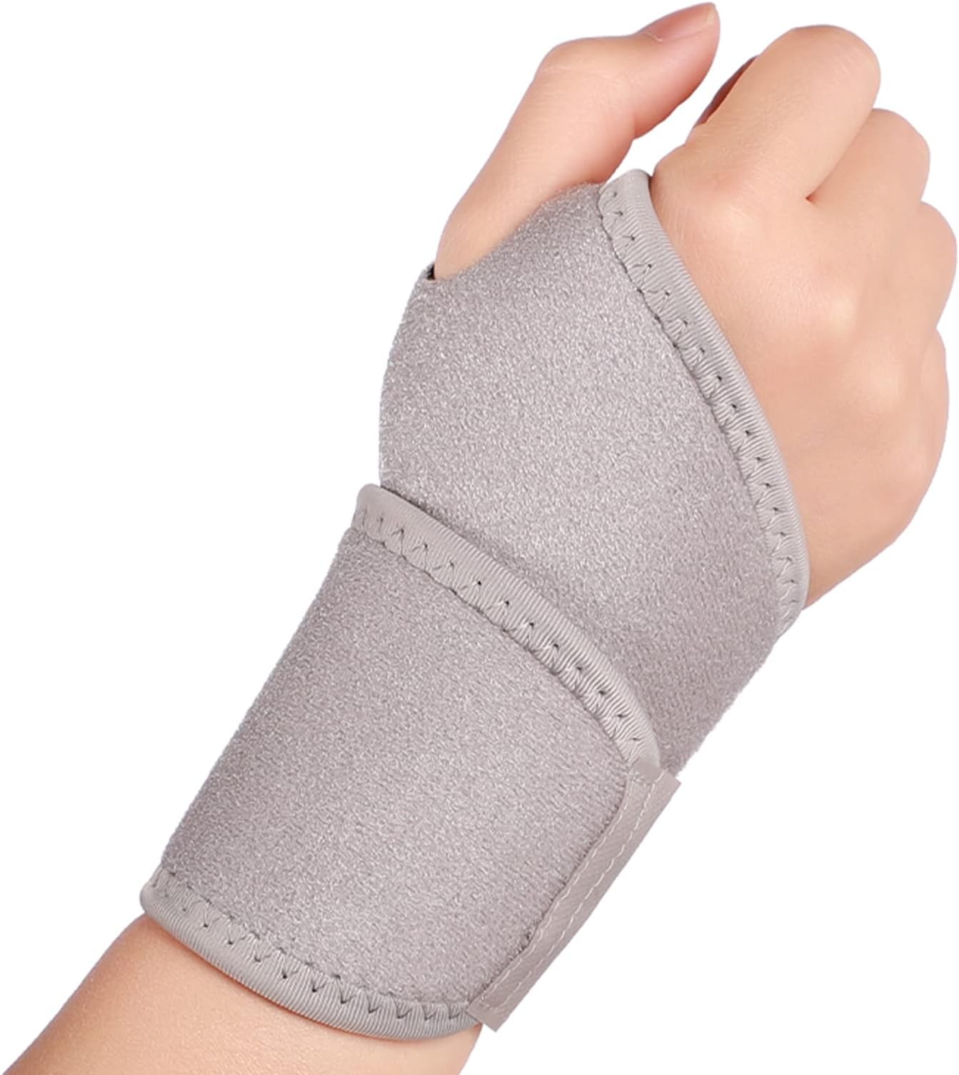 SONGQEE Hand Wrist Thumb Brace Supports,Adjustable Sports Protector Compression Strap Wrap for Carpal Tunnel Syndrome, Arthritis, Tendonitis, Sprains, Strains, Wrist Guard 1 Size Fit Both Hands
