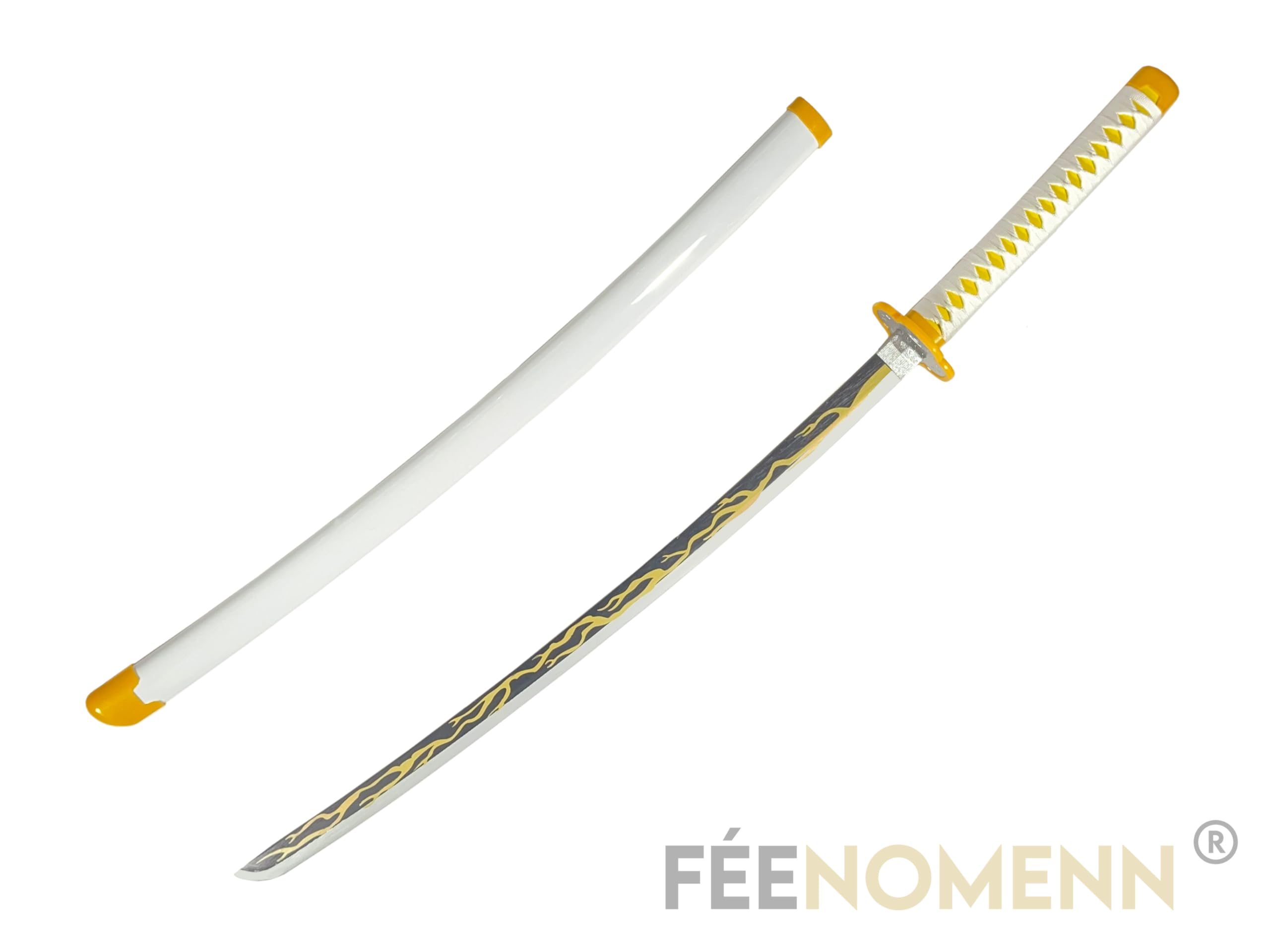 Katana Décoratif Japonais - Epée de Zenitsu - Présentoir Premium Inclus