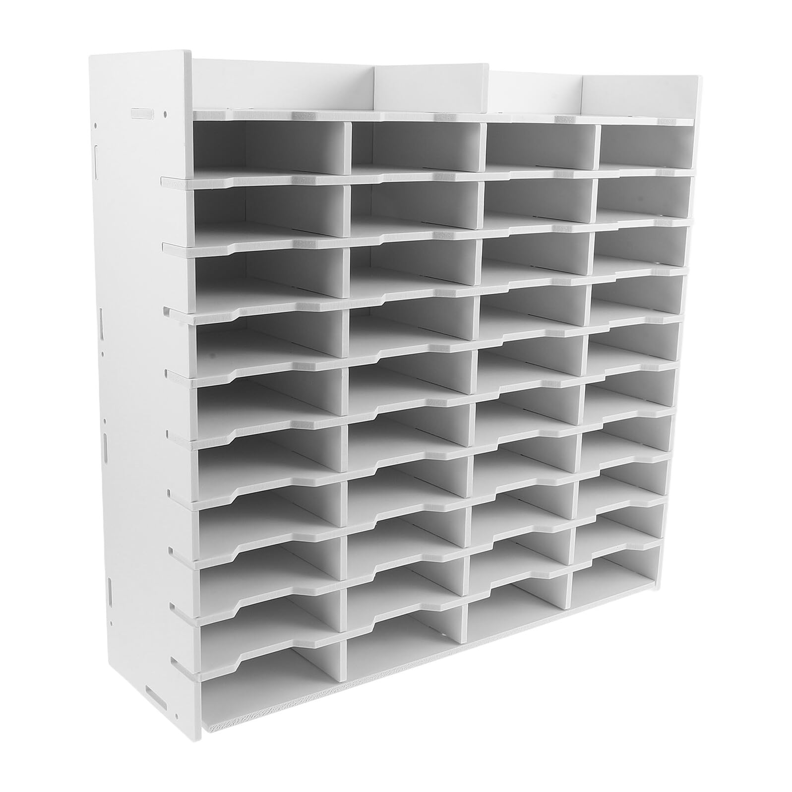 Pennarelli Multipli Design Porta da Pp Salvaspazio Scrivania in Bianco Organizer Scomparti Divisori Verticale per Matite Colorate e Tamponi, per Ufficio e Aula