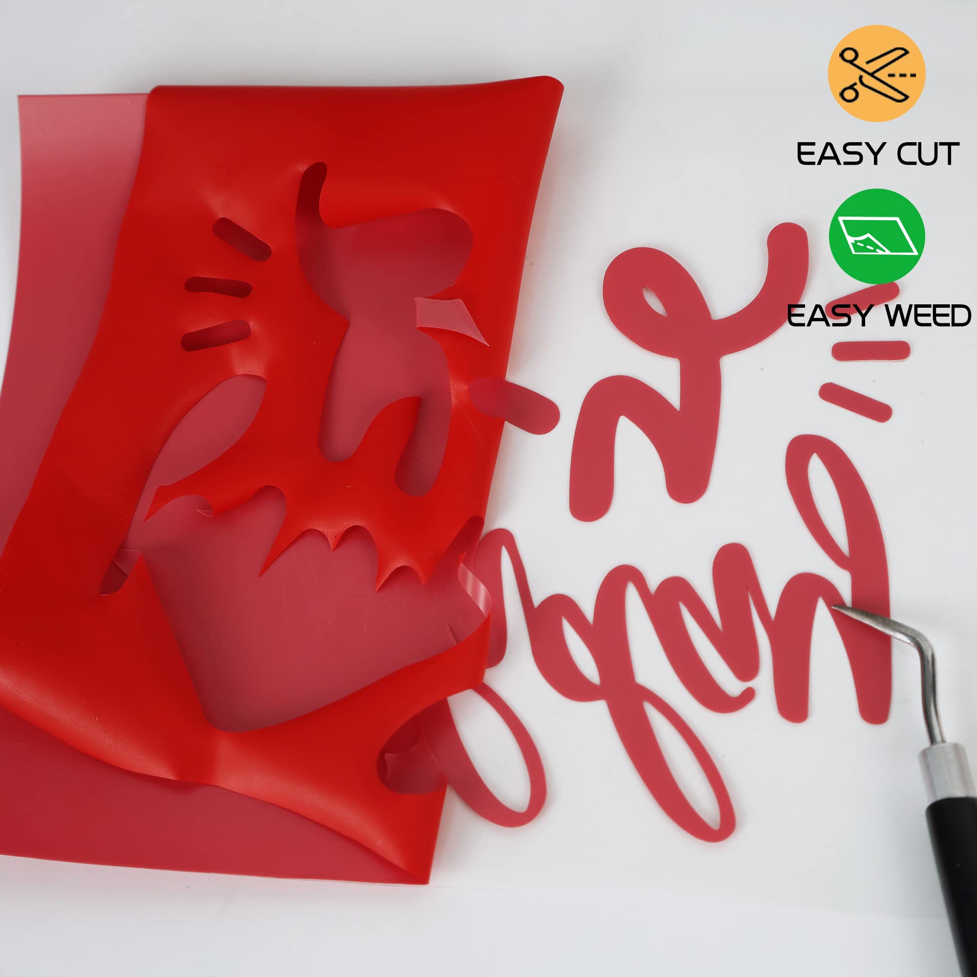 3D Puff HTV Wärmetransfer-Vinyl Rolle – Aufbügel-Vinyl Für T-Shirts & Stoffe, 30,5 Cm X 3,6 M, Matte Oberfläche