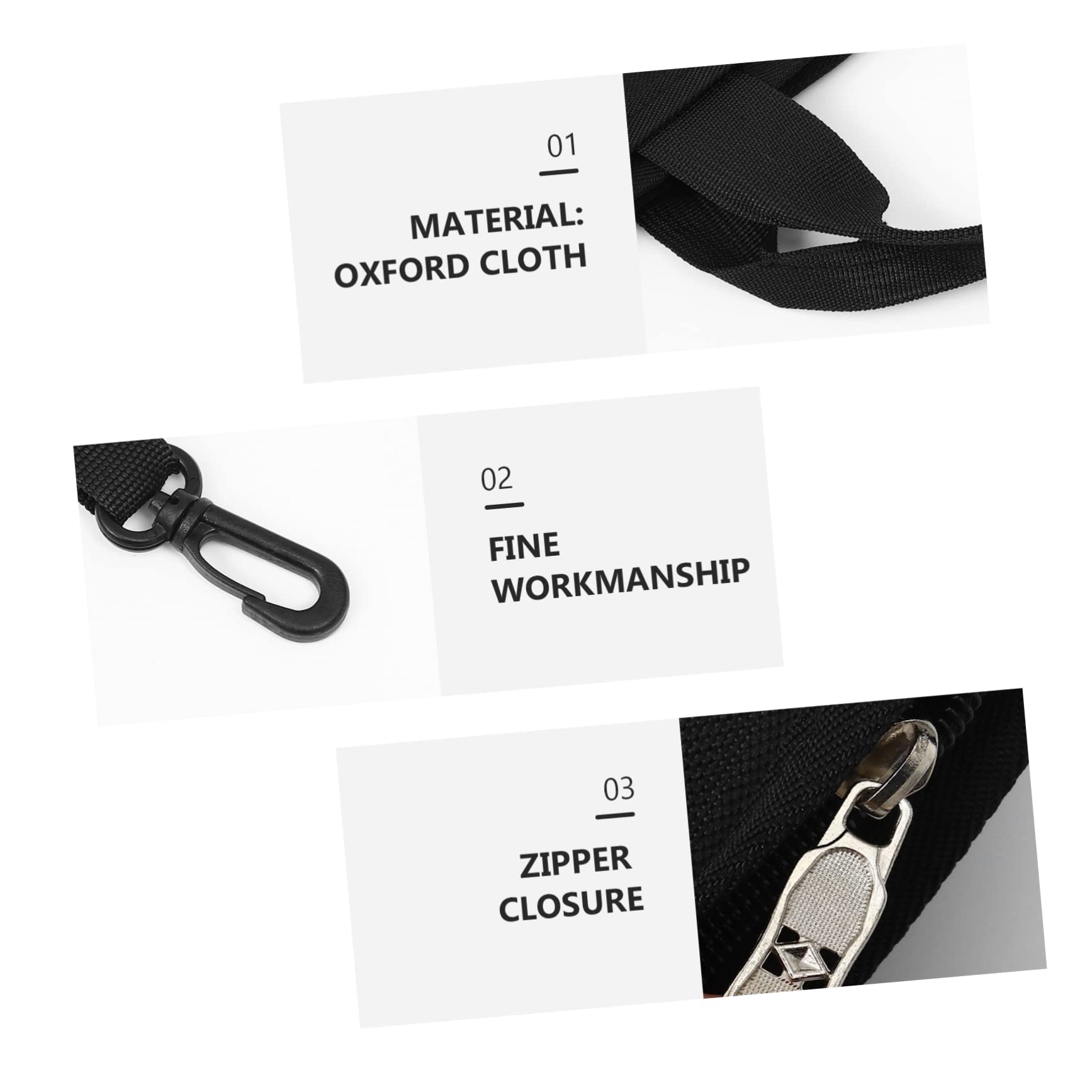 HANABASS Practical Drumstick Bag with Creative Carry Handle Portable Drum Accessories Holder Capacity for Sticks Brushes and Teaching Materials for Outdoor Performances