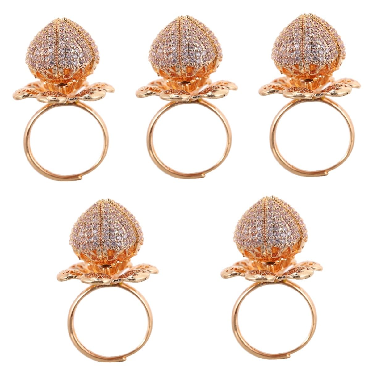 Rose ouverte ajustable : résolvez le problème de taille avec cette bague chic de cosplay - 8