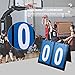 GOOHOCHY Score Flipper Basketball Scoreboard Portable Double-Sided Match Scoreboard for Sports Outdoor Activities Clear Readable Numbers for Basketball Volleyball Table Tennis