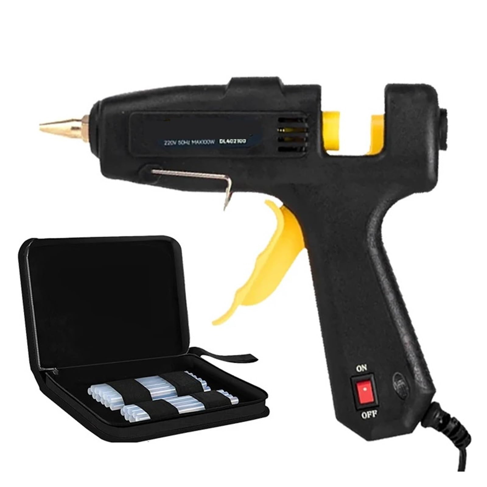 Grzejnik Wysokotemperaturowy Pistolet Do Klejenia Na Gorąco 20 W/40 W/60 W/100 W DIY Narzędzie Do Naprawy Ciepła Mini Pistolet Z Klejami W Sztyfcie Pistolet Do Klejenia Na Gorąco Szybkie Nagrzewanie(6