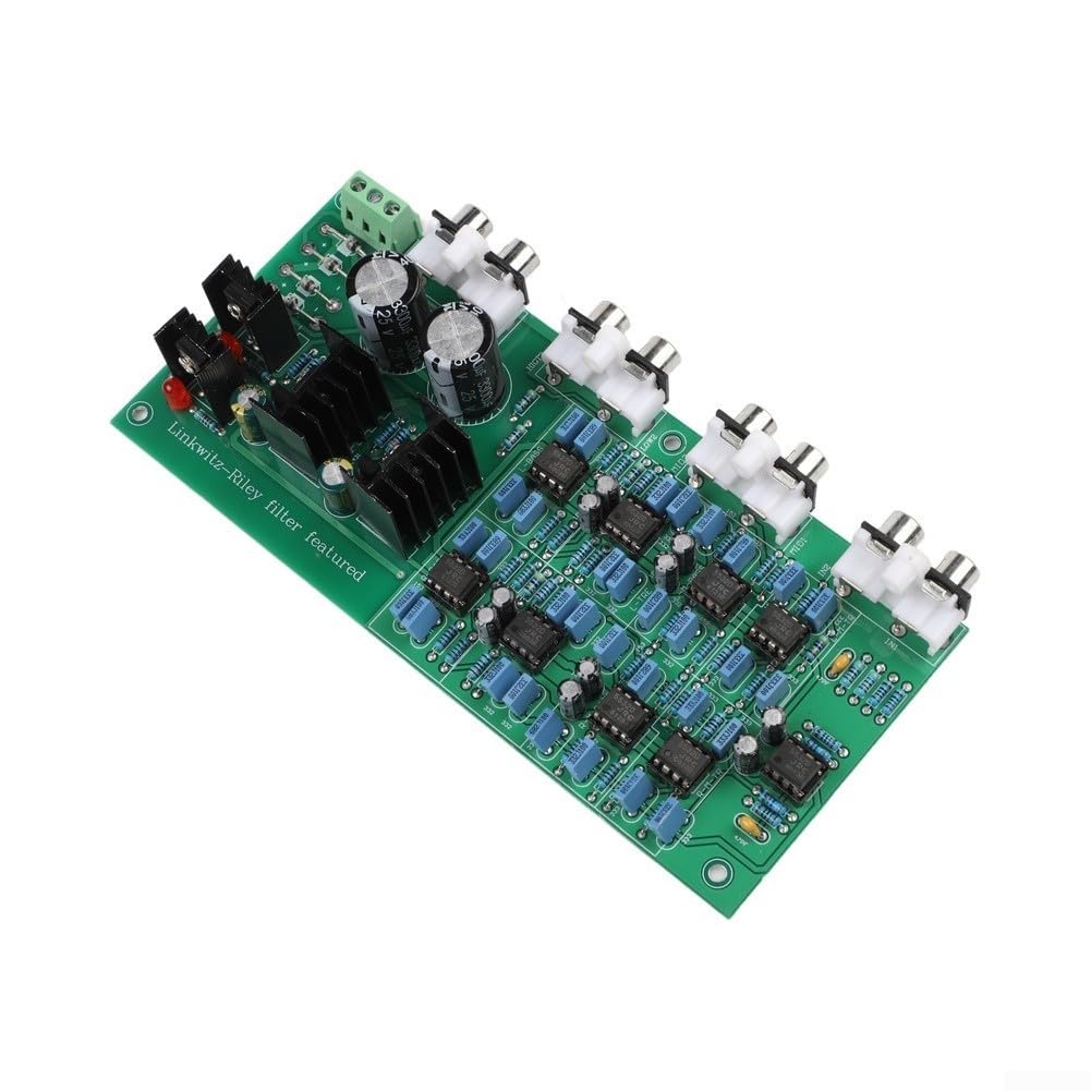 Crossover elettronico a 3 vie con punti di separazione regolabili per audio HiFi, uscita a 6 canali, chip NE5532, 173 x 79 mm