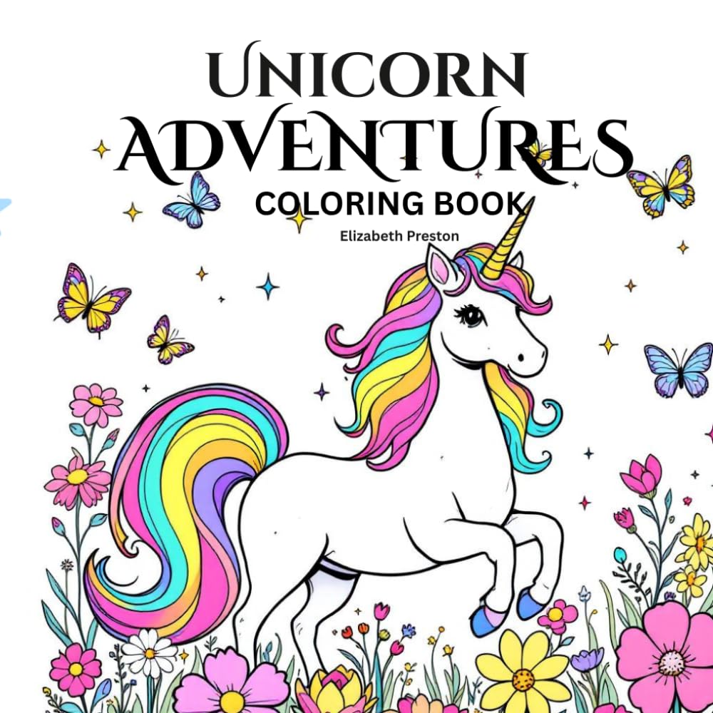 Unicorn Adventures: Coloring Book