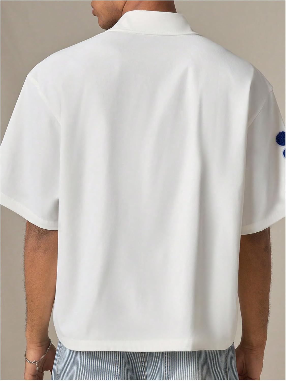 SHENHE Men's Oversized Short Sleeve Button Down Floral Shirt Collared Summer Streetwear Top - Image 2