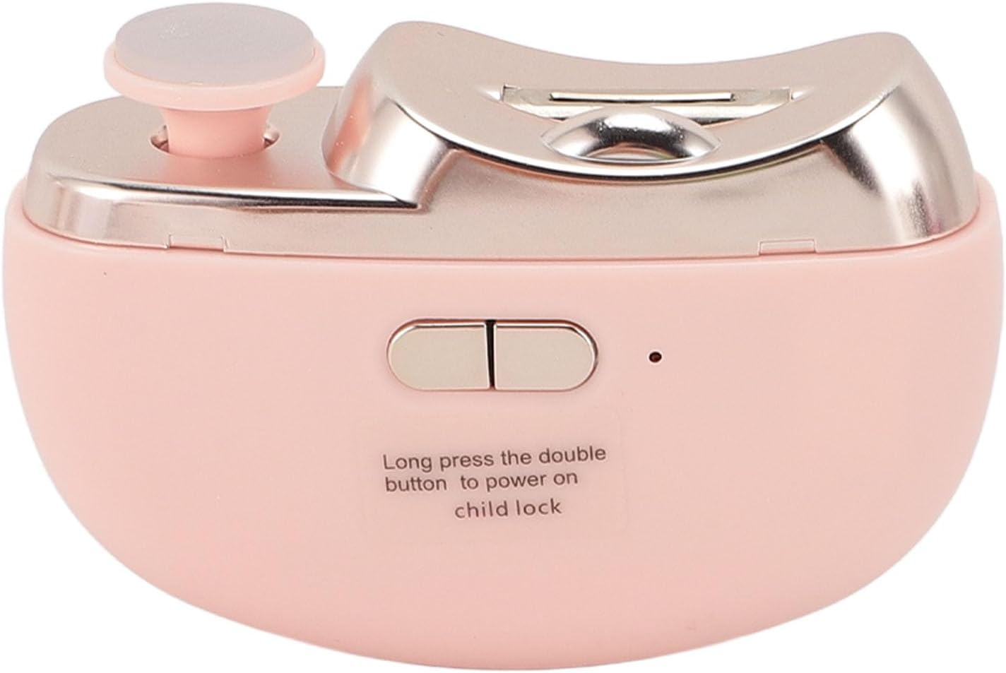 Electric Nail Clipper, Silent Portable Easy to Use Automatic Nail Clipper Home Safety for Kids Seniors Adults (Pink)