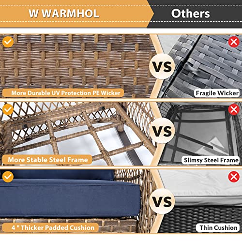 Outdoor-Wicker-Rocking-Chair-with-Thickened-Cushions-All-Weather-Rattan-Patio-Rocking-Chairs-Rocker-Wicker-Chair-for-Porch-Garden-Backyard-Navy-Blue Outdoor Wicker Rocking Chair with Thickened Cushions All Weather Rattan Patio Rocking Chairs Rocker Wicker Chair for Porch Garden Backyard Navy Blue