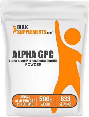 Miniatura 6 de BulkSupplements. com Alpha GPC Powder - Suplementos de colina, Alpha GPC 300mg - Suplementos de acetilcolina, sin sabor y sin gluten, 600 mg por