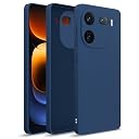 Pikkme iQOO 12 5G Back Cover Camera Protection Shockproof Soft Matte Silicone Back Case for iQOO 12 5G (Blue) gallery image