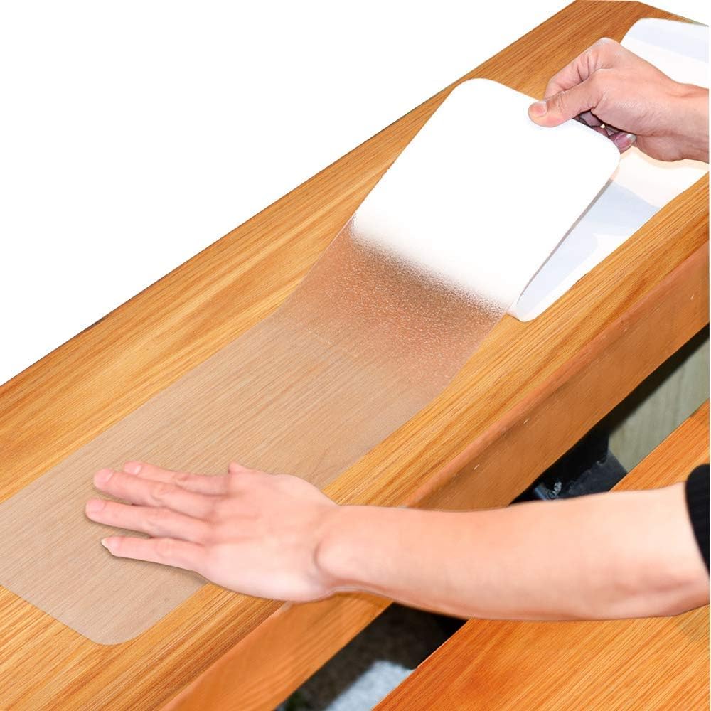 Murcy Prevent Slips and Falls: Enhance Safety with Clear Non-Slip Carpet Stair Treads, 24 * 4 Inch Stair Step Protectors by Murcy (13 PCS)