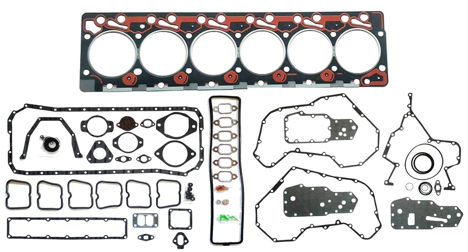 Cummins Complete Upper+Lower Full Gasket Set for Dodge 5.9L 12 Valve 6B 6BT 6BTA, 3804897, 3802376