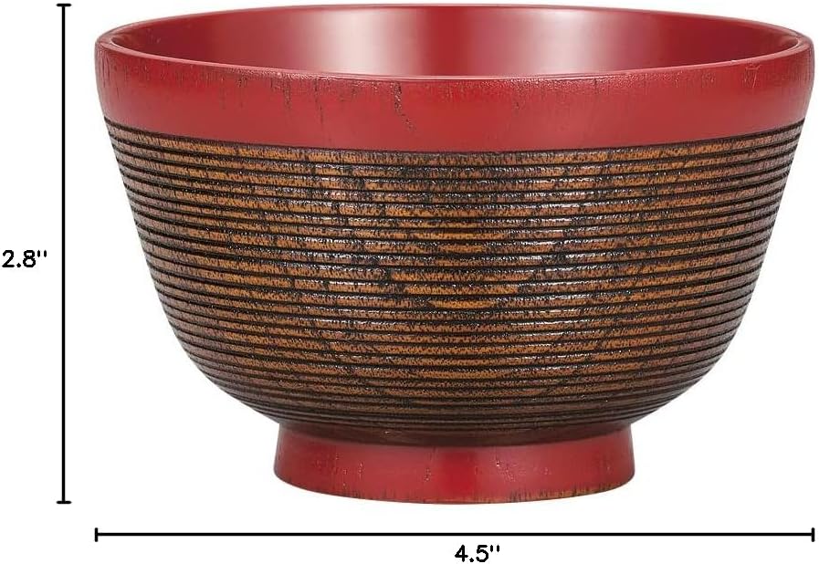 Nakatani Brothers Shokai 36-0911 Hanagata Chisuke Soup Bowl, Painted Akira