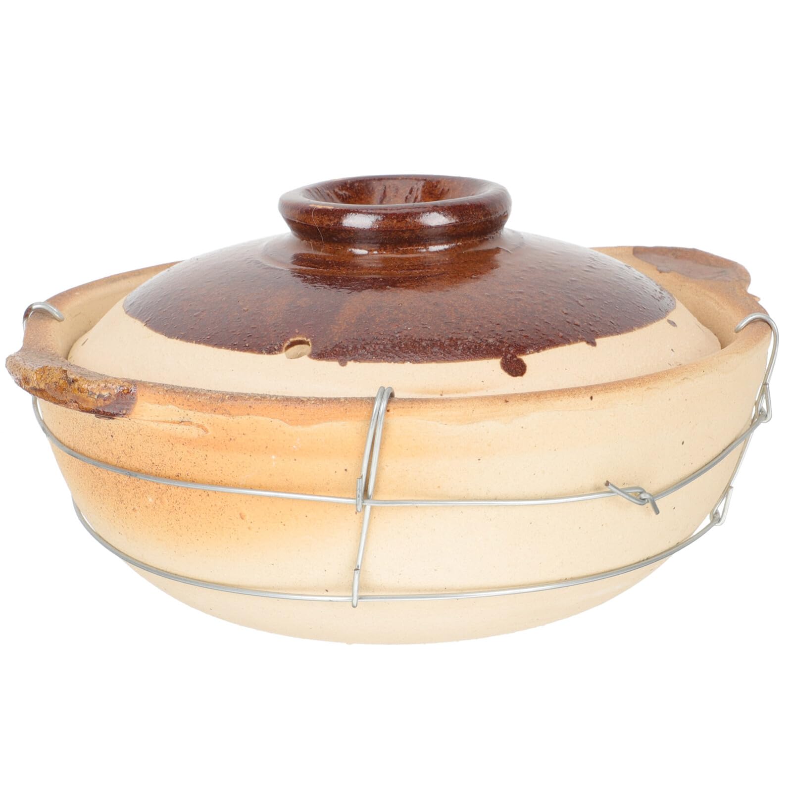 Marmite casserole en argile 0,5l résistante pour cuisson maison