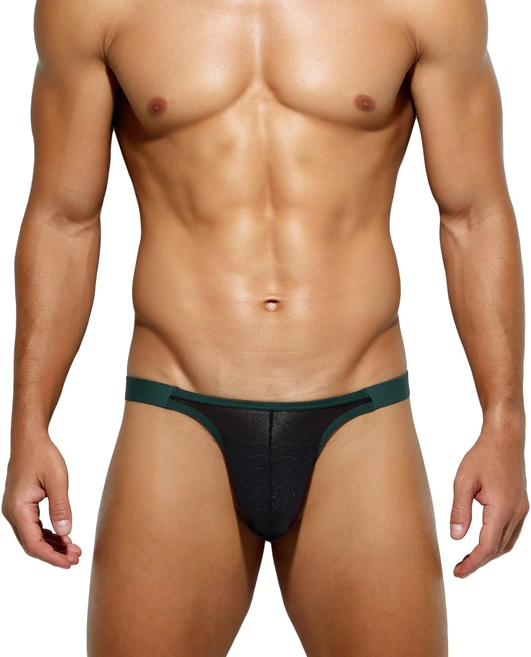 Casey Kevin Men's Thongs Underwear Sexy Mesh Tagless G-strings