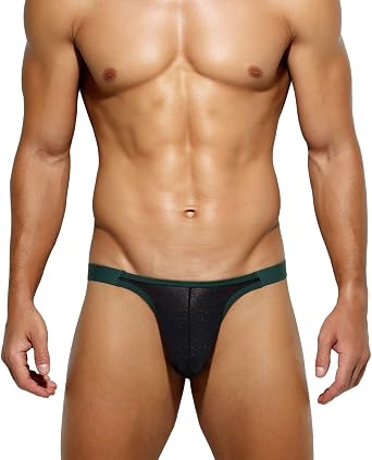 Casey Kevin Mens Thong Underwear Breathable Mesh Low Rise Pouch G-String | Casey Kevin Mens Sexy Breathable Mesh G-Strings Thong Bulge Pouch Tagless Underwear