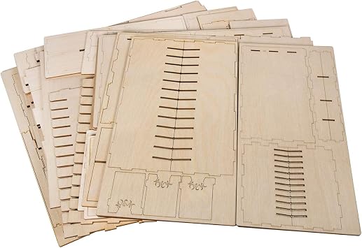 Game Crate Compatible with Eldritch Horror, Fits All 8 Expansions 4700-Cards and Components Wooden Crate The Broken Token