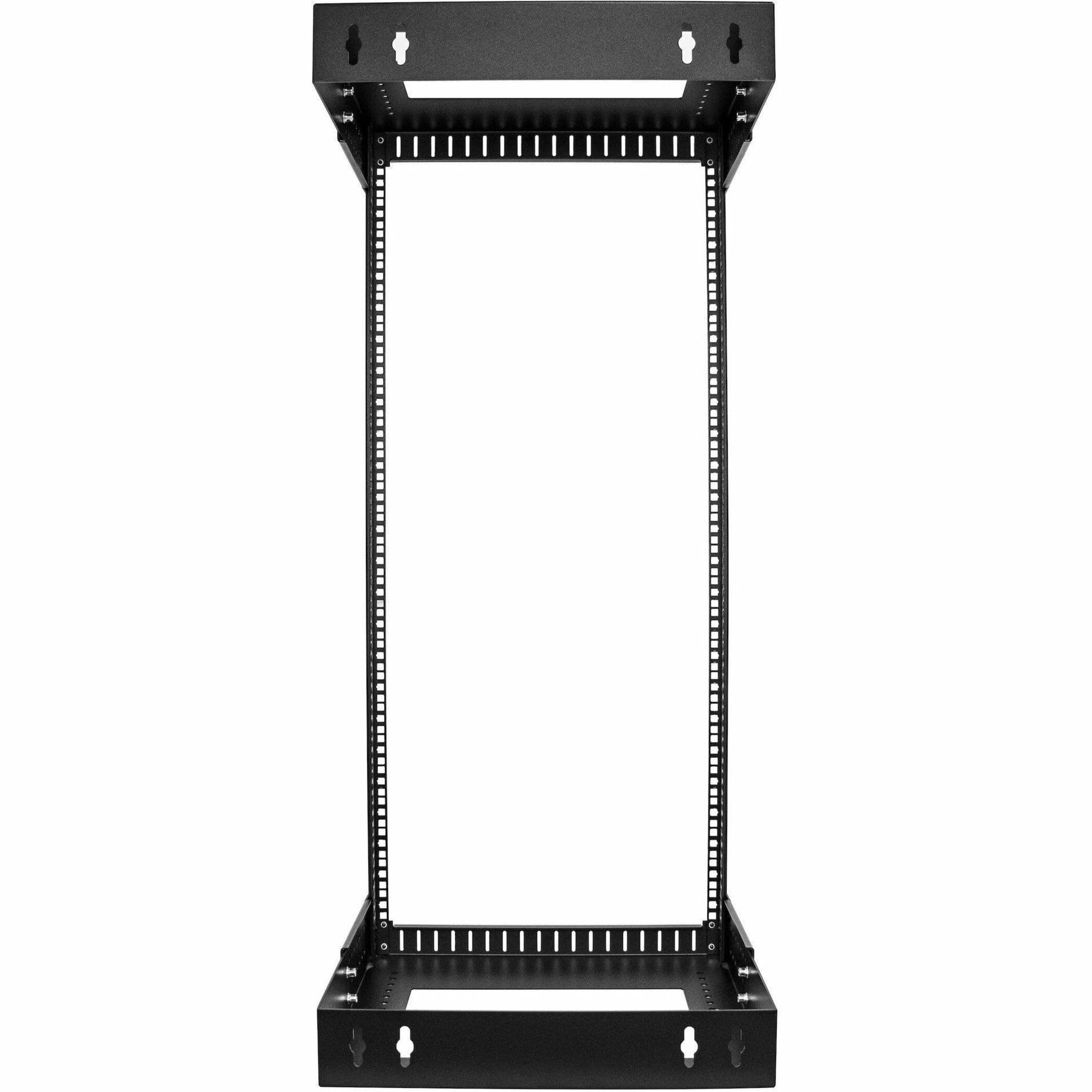StarTech Rack Mural 24U 2 Montants 19", Ajustable (RACK-24U-20-WALL-OA) | Cadre ouvert, Rack réseau serveur, Rack de données, IT/AV, Panneau de brassage, Vis incluses