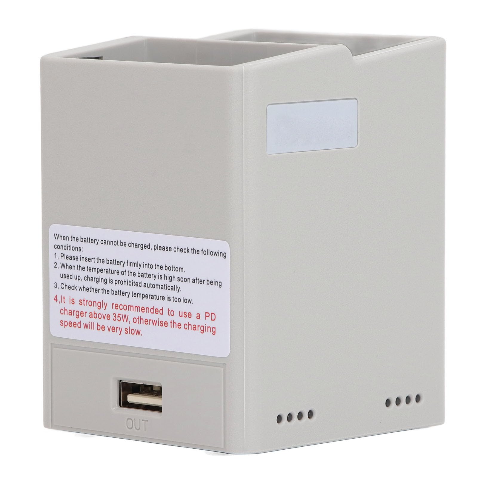 Hub di Ricarica per Batterie per Droni Batteria per Droni a 2 Vie Efficiente Professionale a Doppio Slot con Ricarica per 4 Pro per Serie 3 la possibilità di Dare priorità a una