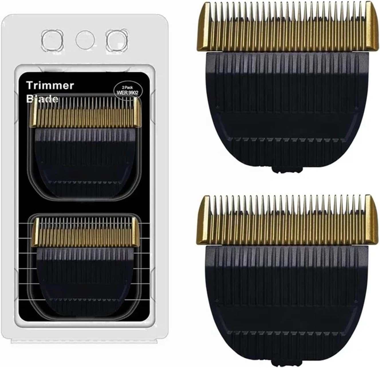 Professional Replacement Blades, Compatible with Panasonic, ER-GP80 ER1611 ER1512 ER1510, Stainless Steel Trimmer Cutter Head2pcs