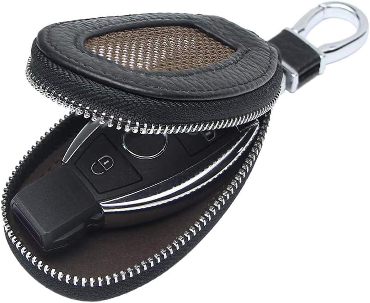 Universal Premium Car Key Fob Case Genuine Leather Car Smart Key fob Holder for Remote Key Fob