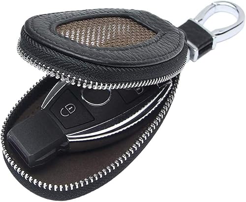 Miniatura 7 de Funda Universal Premium para Llavero de Coche de Cuero Genuino Portador de Llavero Inteligente de Coche para Llavero Remoto
