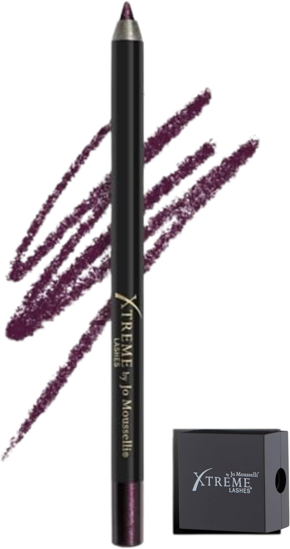 Xtreme Lashes GlideLiner Long Lasting Eye Pencil with Sharpener, Black Pearl, 0.04 Oz, Waterproof Makeup, Gel Formula, Blendable, Smudge, Fade, & Sweat Proof
