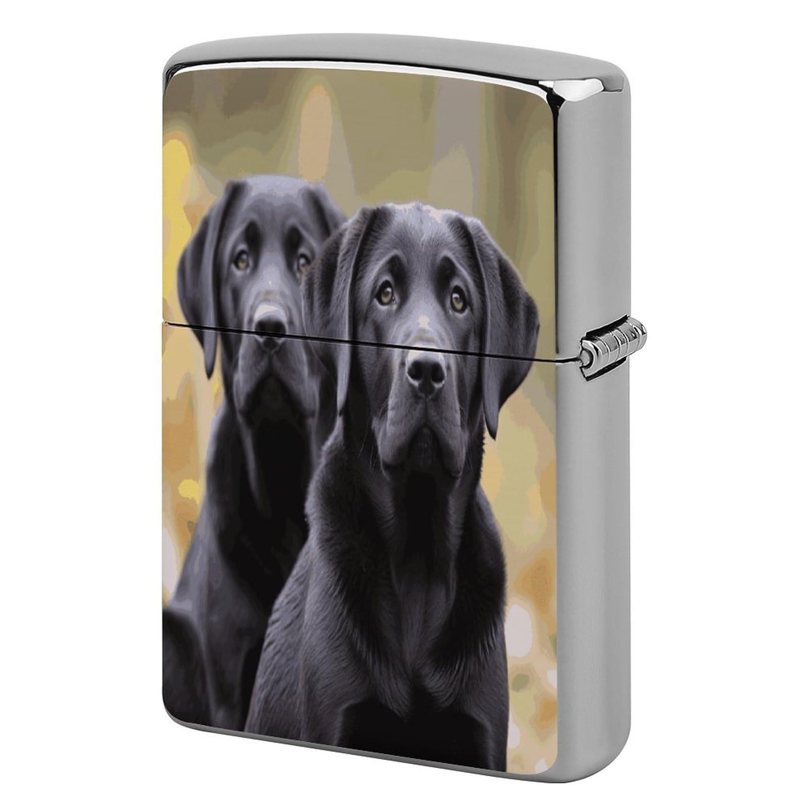Fekiloot Style Labrador Retriever Dog Lighter Case Cover Metal Lighter Case