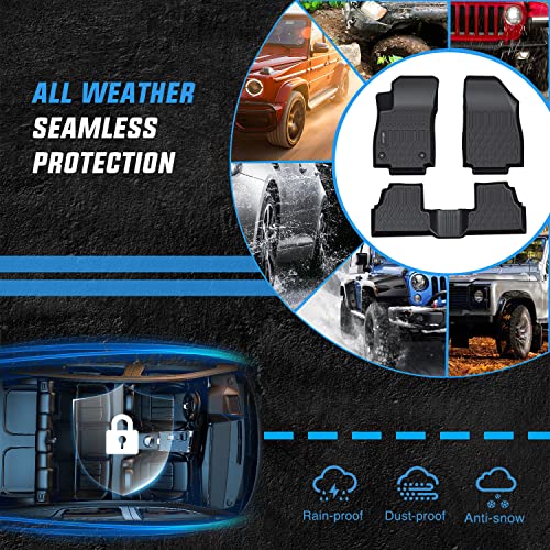 Image of Nilight TPE Floor Mats for Chevy Trax 2014-2023 | Buick Encore 2013 2014 2015 2016 2017 2018 2019 2020 2021 2022 2023 All Weather Custom Fit Heavy Duty Floor Liners